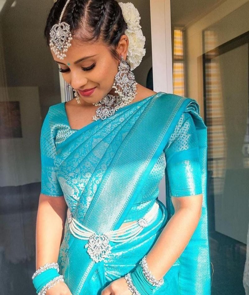 Meera By Aab Art Silk Jacquard Border Saree